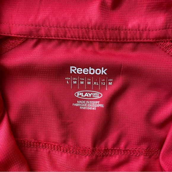 Reebok Red Windbreaker Jacket - Picture 2 of 4